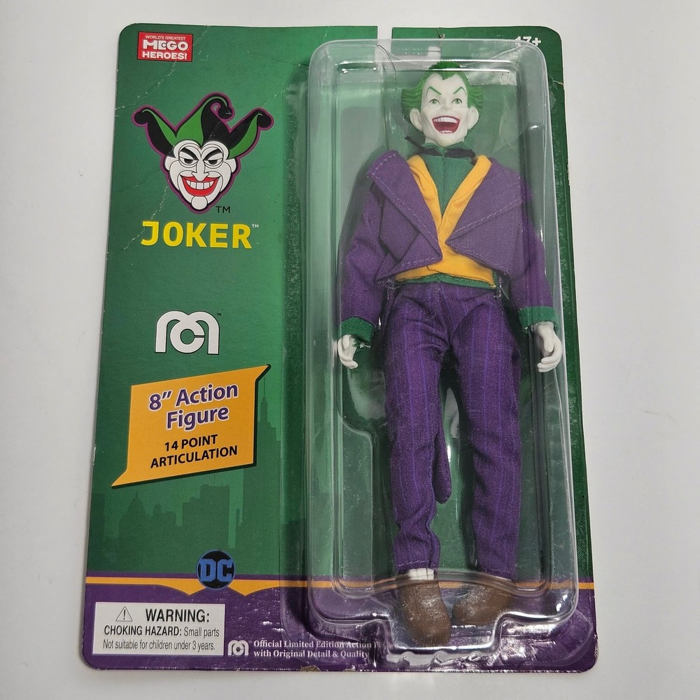 Mego Heroes DC Comics The Joker 8 Inch Action Figure 14 Point Articulation 2021